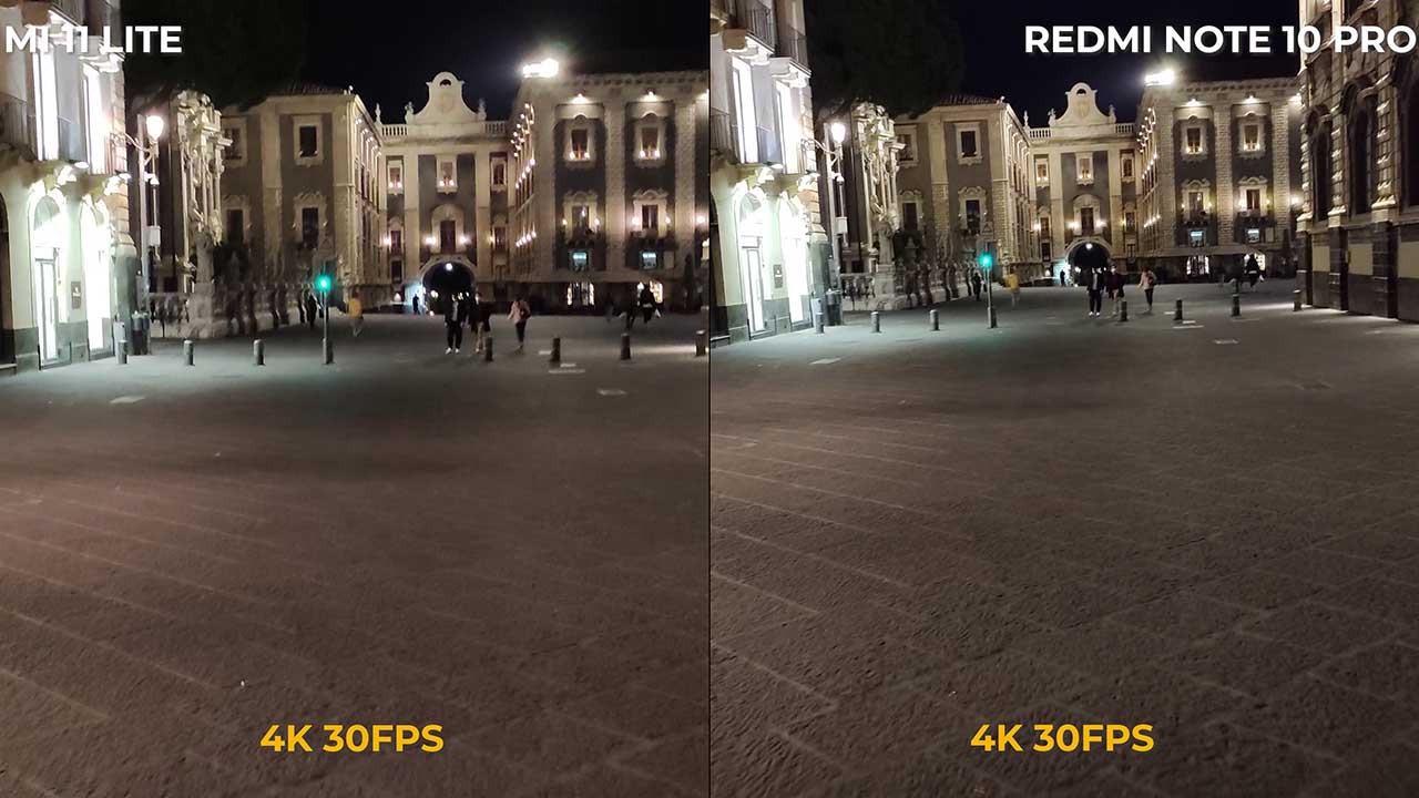 Mi 11 Lite Redmi Note 10 Pro Video low light