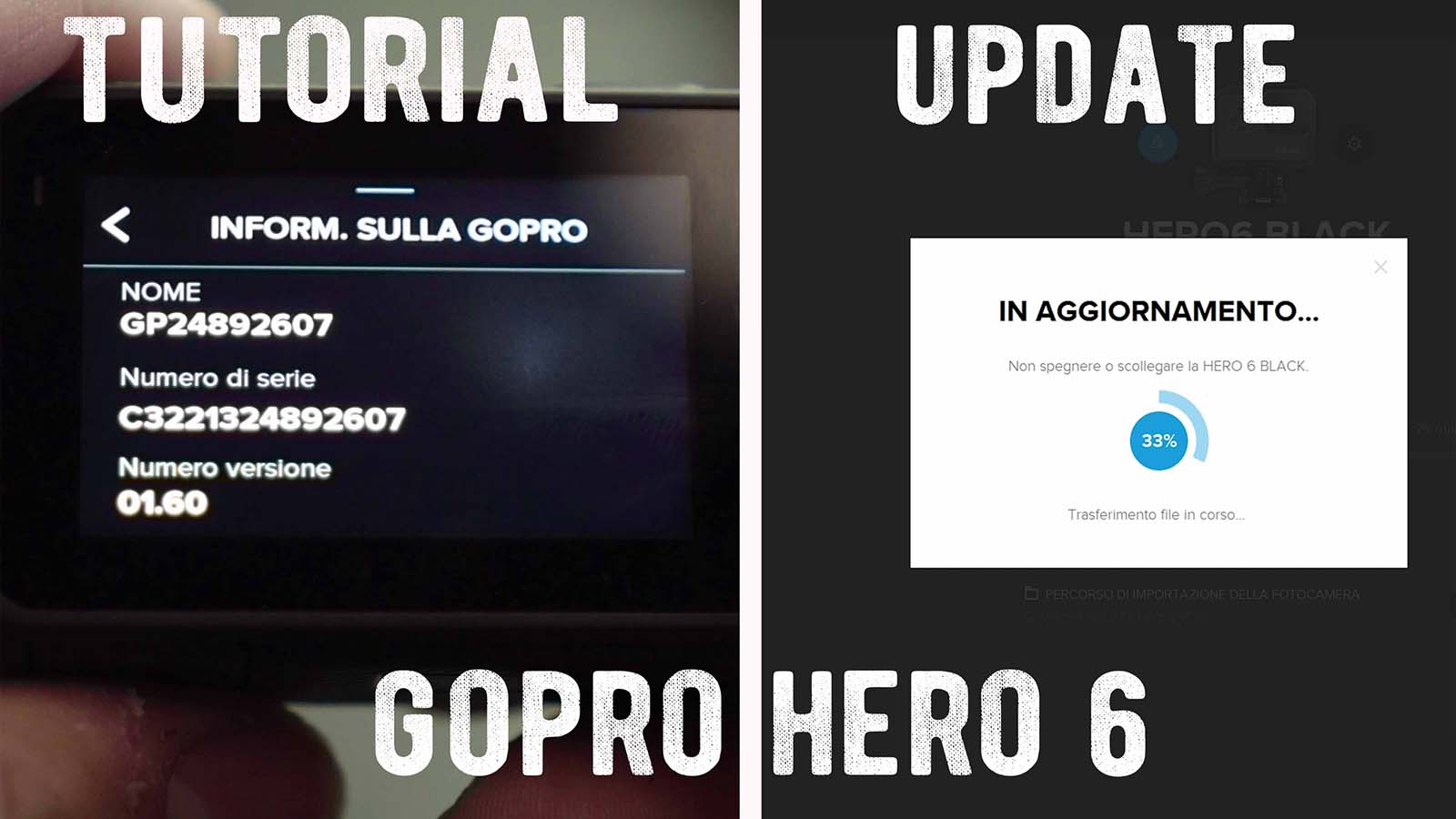 update hero6 asvideo