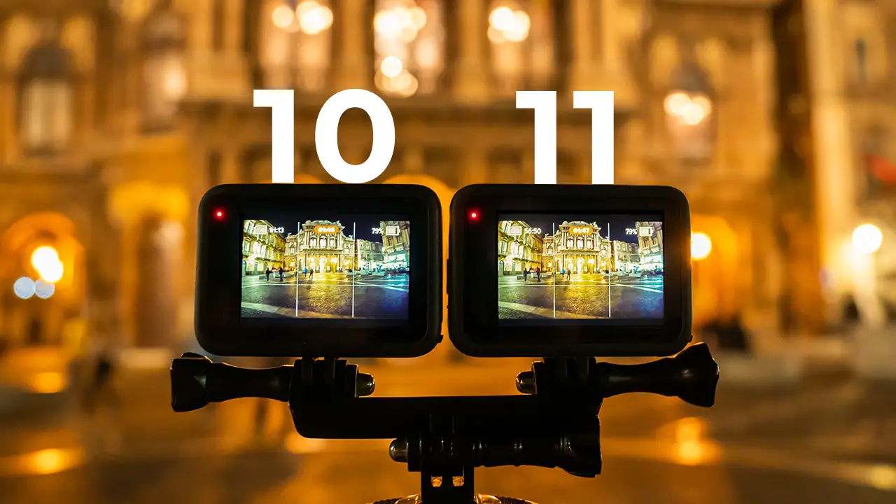 GoPro Hero 10 vs Hero 11 low light