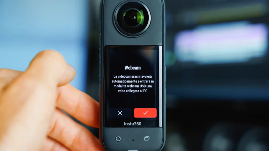 usare insta360 x3 come webcam