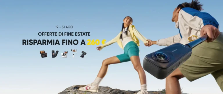 Insta360 Offerte di Fine Estate 2025: Risparmia fino a 260€