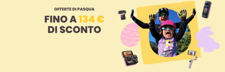 Offerte Insta360 Pasqua: Sconti e Trade-In fino al 7 Aprile